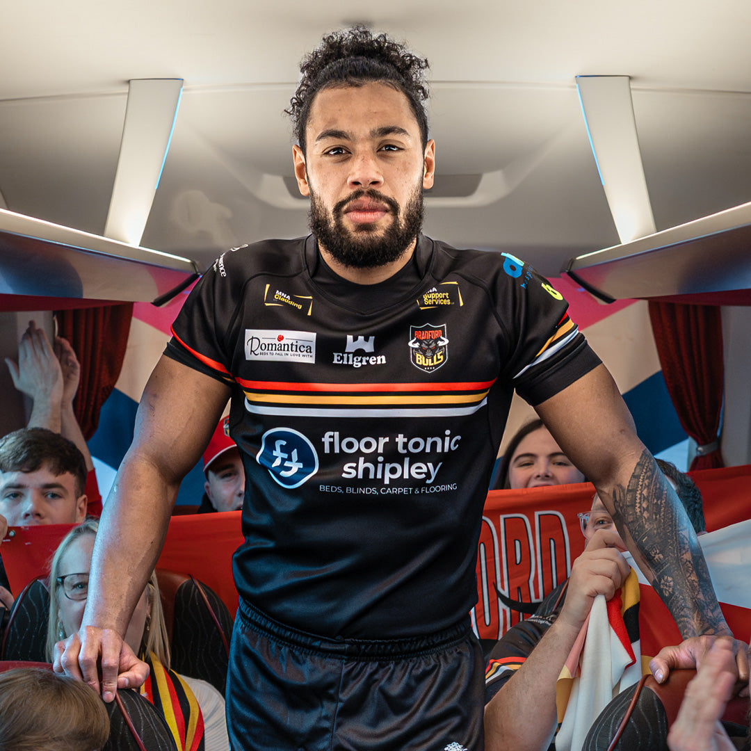 Maillot De Rugby Bradford Bulls, Marque ISC, Homme Taille 14, Polyester, Occasion